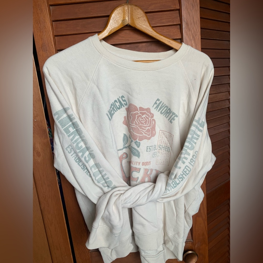 Lucky Brand Rose Pull Over